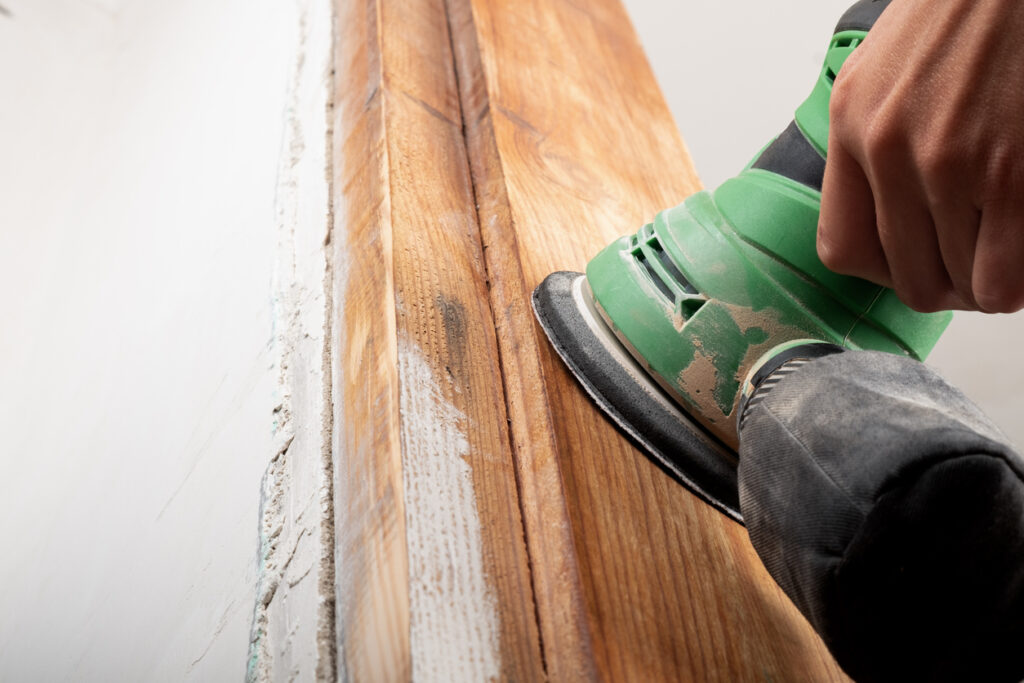 how to remove paint from wood by sanding